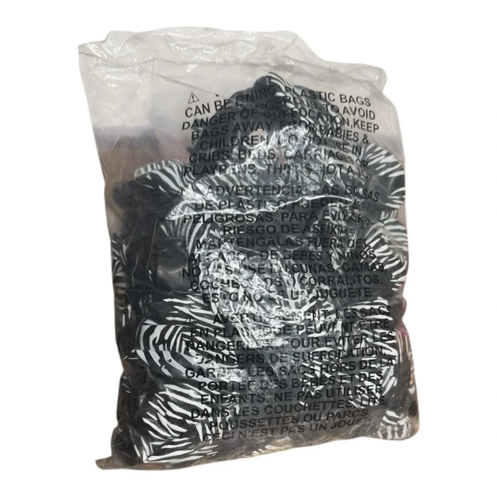 100 Count High Quality Zebra Print Black and White Party Balloons